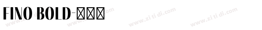 fino bold字体转换